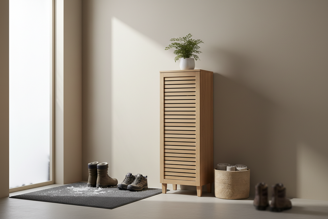 Slim Shoe Cabinet Early-Winter Edition: Store Wet Shoes Without the Smell