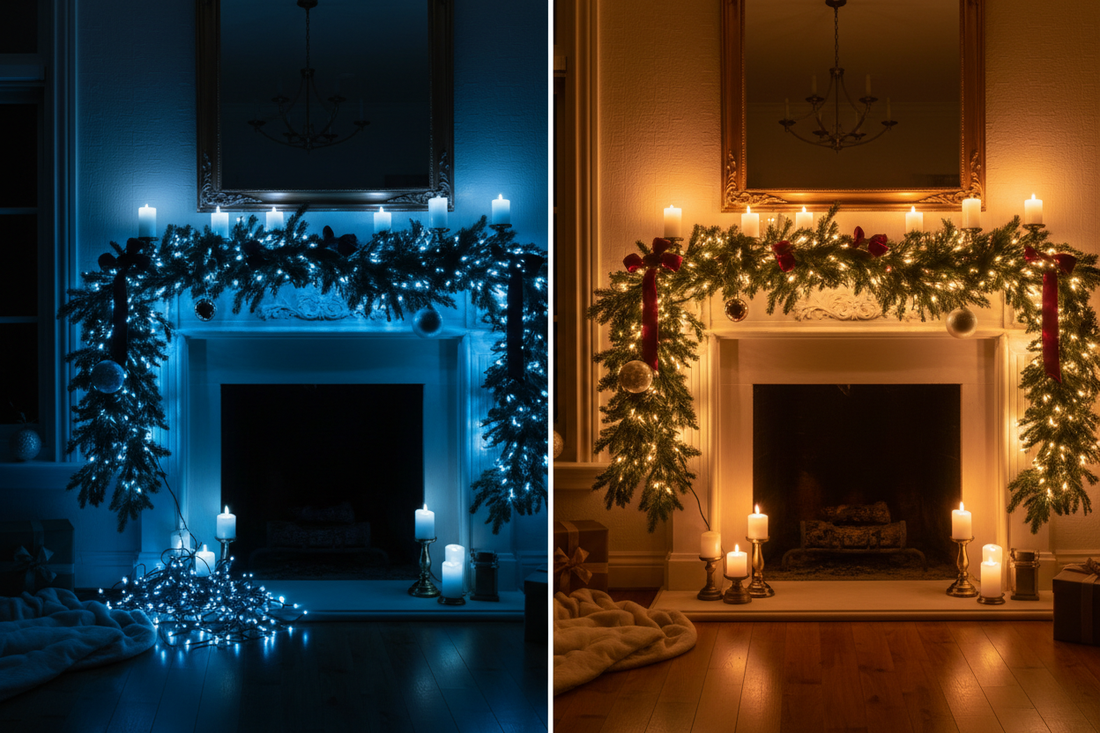 LED String Lights (Early-Winter Edition): Low-Glare Glow for Windows, Shelves, and Mantels