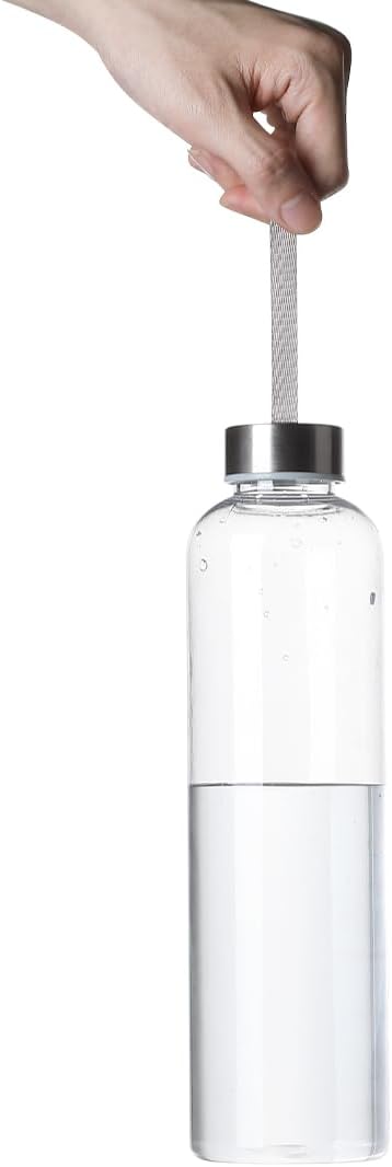 27 Oz Water Bottle Clear Plastic bottles Reusable Leak-Proof Seal Bottle with Stainless Steel Lids and Cleaning Brush for Fitness,Sports,Travel (12)