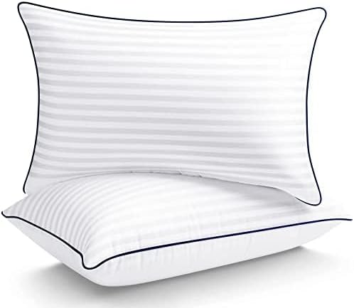 Bed Pillows for Sleeping Queen Size, Set of 2- Cooling, Luxury Hotel Quality with Premium Soft Down Alternative Filling for Back, Stomach or Side Sleepers