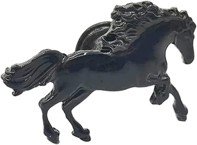 Horse Cabinet Knob 4 Pcs Drawer Dresser Knobs Pulls Cupboard Furniture Door Knobs Decorative Zinc Alloy Single Hole Handles