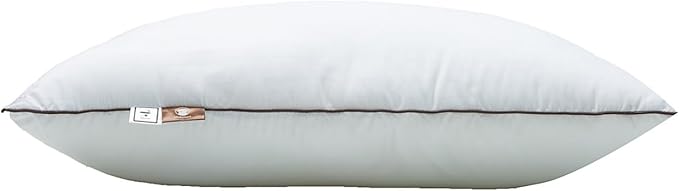 Premium 2-Pack Sleeping Pillow, Bed Pillow, Super Soft Down Alternative with Washable Covers, Microfiber Filling, Set of 2 (Stripe, Queen)