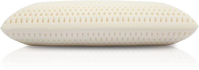 Royalisneeo 100% Talalay Latex Pillow, Soft, Foam Rubber Pillow Helps Relieve Pressure,Best Gift with Removable Cotton Cover for Back, Stomach and Side Sleepers（Queen）