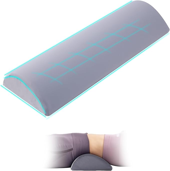 Lumbar Support Pillow for Bed, Memory Foam Back Pillow for Sleeping, Back Support Pillow for Lower Back Pain Relief, Lower Back Pillow for Sleeping, Lumbar Pillow for for Side, Back, Stomach Sleepers