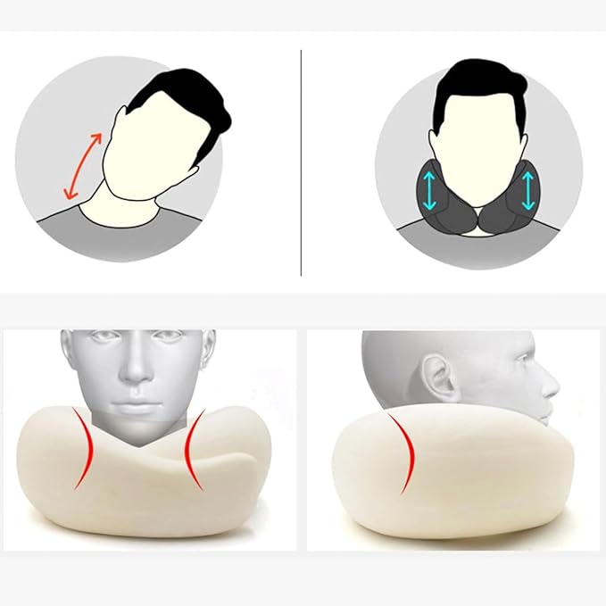 Travel Neck Pillows for Airplanes 2024 New Travel Pillow Neck Travel Pillow Memory Foam Airplane Pillow Soft Airplane Neck Pillow(Pink)