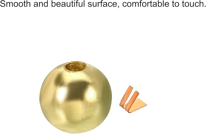 MECCANIXITY Pull Cord Tassels Window Blind Extender Chain Drop Knobs Ball Pull Ends Gold Tone, for Curtain Blinds Shades Light Ceiling Fan Pull Switch, Pack of 8