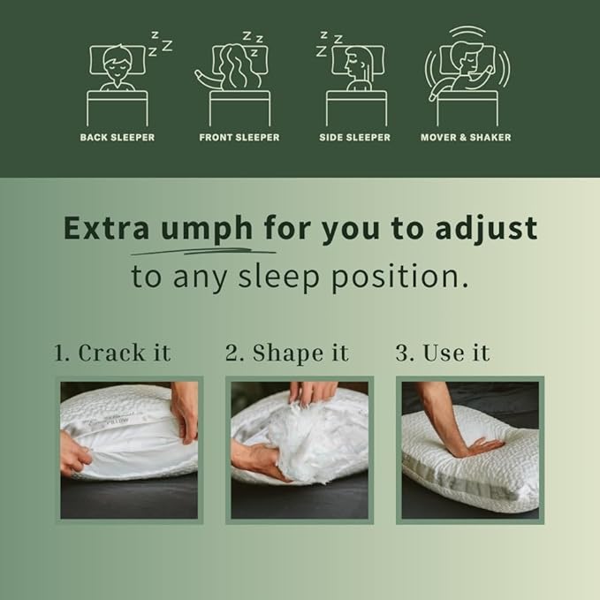 Nest Bedding Easy Breather Memory Foam Pillow Side Sleeper