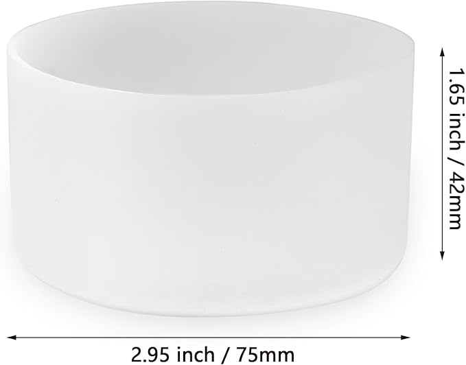 2 Pcs 3 Inch / 75mm Clear Water Bottle Boot, Silicone Tumbler Sleeve Water Bottle Bumper, Tumbler Accessories Water Bottle Bottom Protector for 20oz 30oz 40oz Tumbler Water Bottle