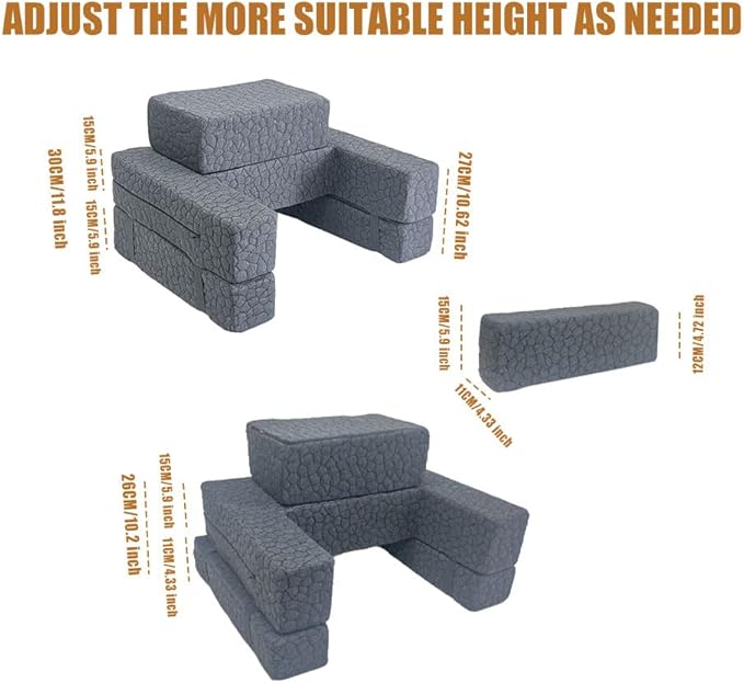 Extra Large Reading & Gaming Pillow with Coaster,Adjustable Laptop Desk Pillow for Reading,Gaming,Working,Writing,Lap Desk,Arm Rest Pillow for Adult Playing Switch or Sitting in Bed,Floor,Sofa(Grey)