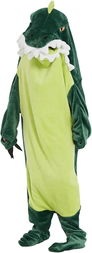 NAFLEAP Wearable Blanket Hoodie kids Shark Dinosaur Onesie Costume Sleep Bag Gifts for Girls