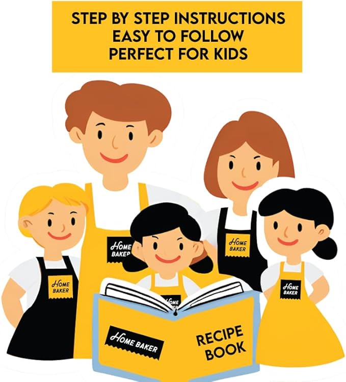 Homebaker Brownie Cookie Kit - Fun and Cool Kids Activity Kit for Ages 8+ (Brownie Baking Kit with Ingredients, Apron, Hat and Recipe), Standard1