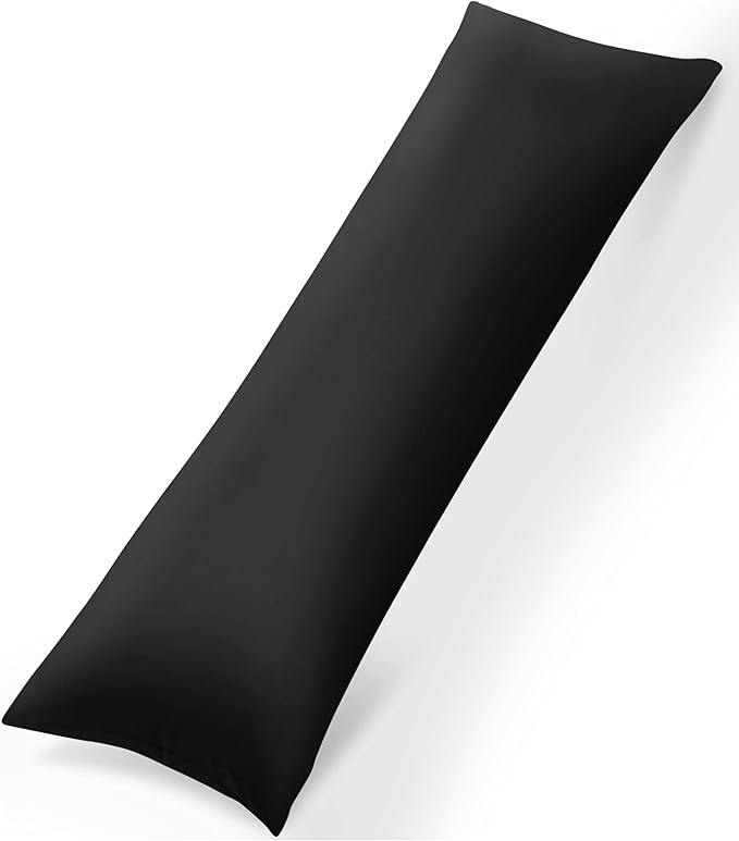 Utopia Bedding Full Body Pillow for Adults (Black, 20 x 54 Inch, Pack of 06) Long Pillow for Sleeping, Large Pillow Insert for Side Sleepers
