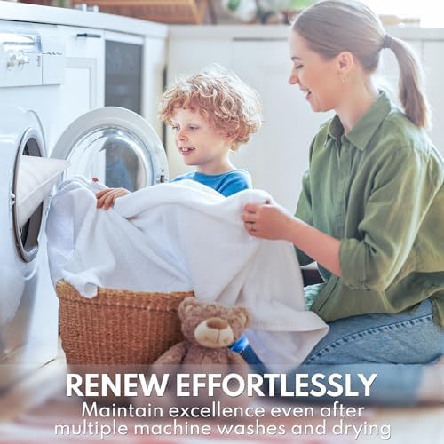 Standard Size Bed Pillows Set of 2 - Premium Down Alternative Cooling Pillows for Side, Back, and Stomach Sleepers Hotel Quality Fluffy Soft Microfiber Fill Breathable Skin-Friendly