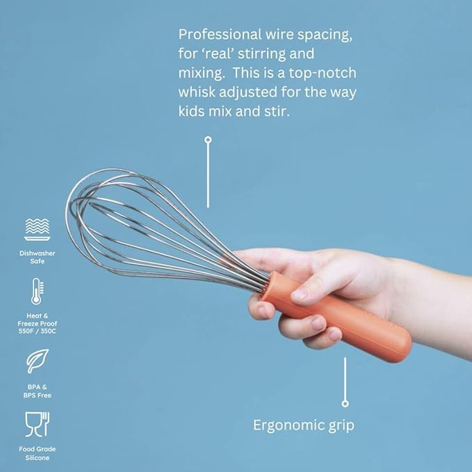 Premium baking utensils for kids: safe, simple & smart. 100% food grade silicone