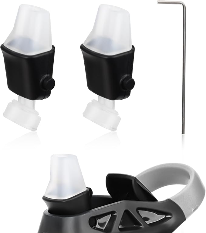 2pcs Replacement Spout for Contigo, BPA-Free Lids Replacement Parts with Allen Wrench Soft Silicone Mouthpiece Compatible with Aubrey Kids 14oz 20oz Newest Water Bottle