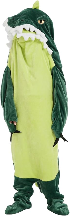 NAFLEAP Wearable Blanket Hoodie kids Shark Dinosaur Onesie Costume Sleep Bag Gifts for Girls