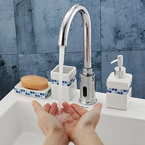 Automatic Touchless Sensor Faucet Motion Activated Kitchen Bathroom Hands Free Tap, Chrome