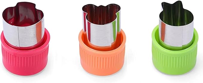 Leking 13 Pcs Wooden Kids Kitchen Knife, Kids Knife Set with Gloves Cutting Board Bear Sandwich Cutter Fruit Vegetable Cutters Serrated Edges Plastic Knifes for Real Cooking Kid Safe Knives