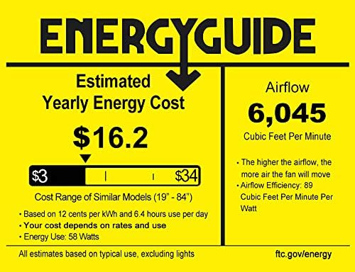 Depuley 60" Industrial DC Motor Ceiling Fan with LED Light, Indoor or Covered Outdoor Ceiling Fans for Living Room Office Bedroom Porch Patio, 5-Speed Remote App Control, White and Gold