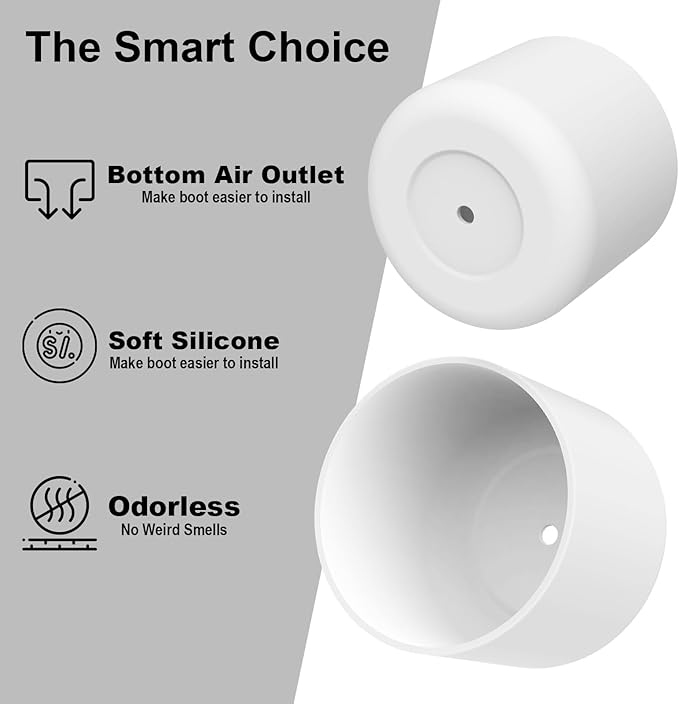 2PCS Silicone Water Bottle Boot for Owala 24oz 32oz 40oz, Anti-Slip Protective Sleeve Bottom Bumper Protector for FreeSip, Twist, and Flip Stainless Steel Water Bottles