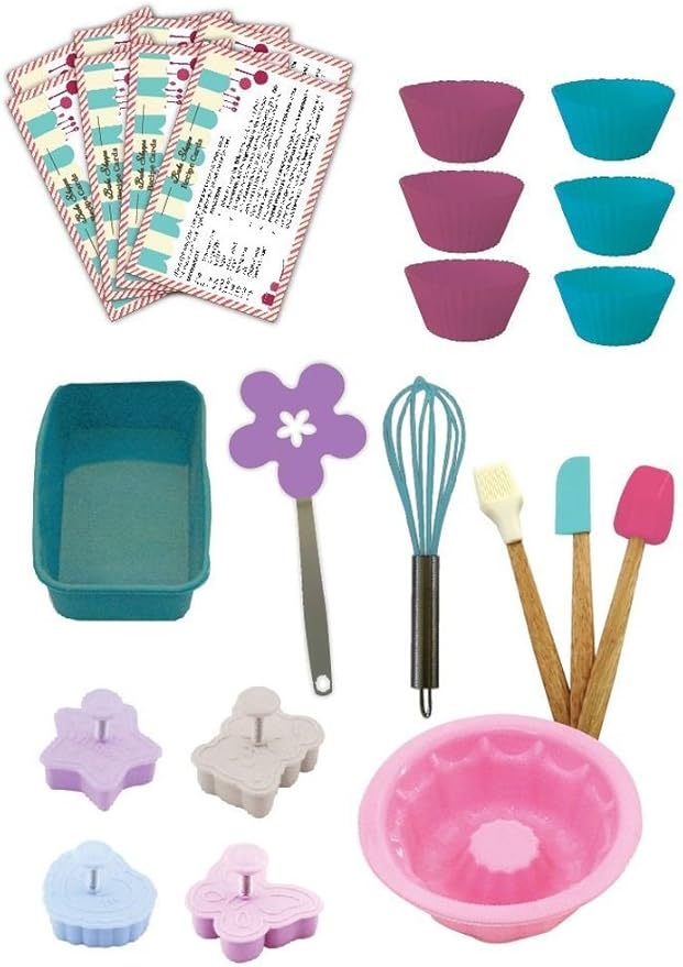 Bake Shoppe 25-piece Deluxe Real Baking Set with Recipes for Kids