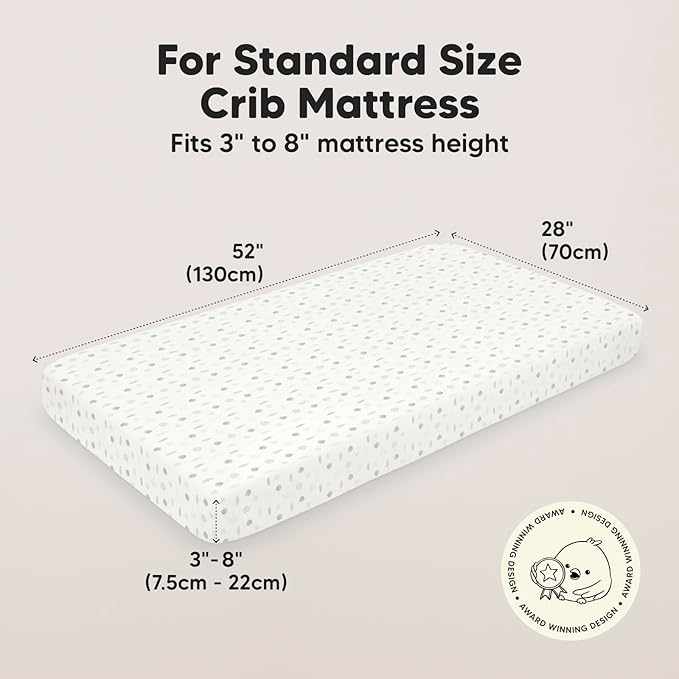 2-Pack Crib Sheets for Boys,Girls - Viscose Derived from Bamboo Fitted Crib Sheet, Organic Baby Crib Sheets, Crib Mattress Sheet,Toddler Bed Sheets,Baby Sheets for Crib Fitted Sheets(Tropic Oasis)