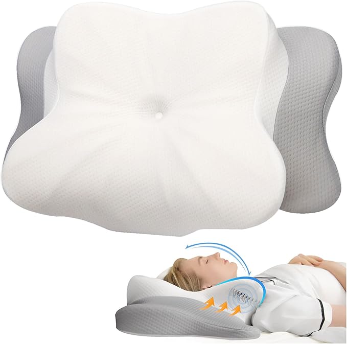Cervical Pillow for Neck & Shoulder Pain Relief Sleeping - Ergonomic Contour Pillows - Memory Foam Pillow for Side, Back & Stomach Sleepers