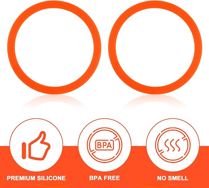 2pcs Replacement Straws with 2pcs Replacement Gasket, Reusable Straws Lid Seal Rings Bottle Straws Replacement Parts Accessories Compatible with Gatorade 12oz Kids' Rookie Metal Water Bottle(Orange)