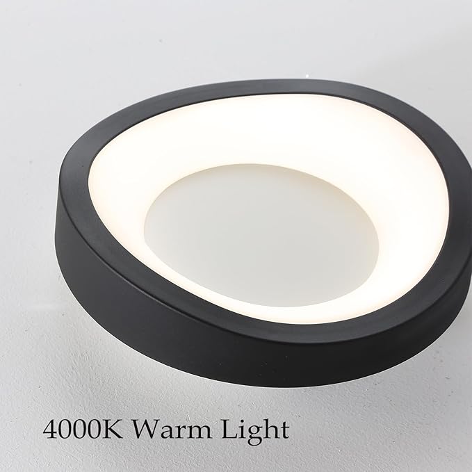 LED Ceiling Light Fixture White Flush Mount Ceiling Light Round Modern Light Fixture 4000k