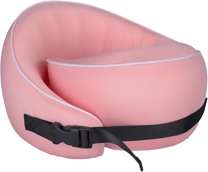 Neck Pillow for Travel | Memory Foam Travel Neck Pillows for Airplanes | Full Chin and Neck Support Pillow | Soft, Ergonomic Neck Support Best Travel Pillow with Adjustable Strap