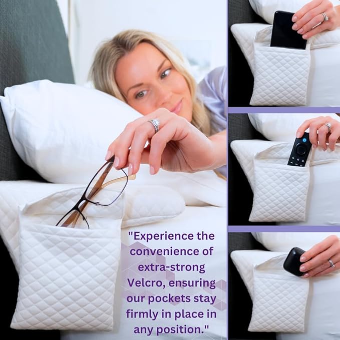 Bed Wedge Pillow for headboard Mattress Gap DuoWedge lux. (Grey Queen 60") The Perfect Filler for Gaps up to 7"