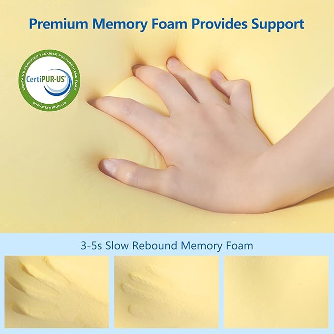 Neck Pillow Memory Foam Pillows: Cooling Cervical Pillows for Neck and Shoulder Pain - Ergonomic Orthopedic Bed Pillow for Side Back Stomach Sleepers