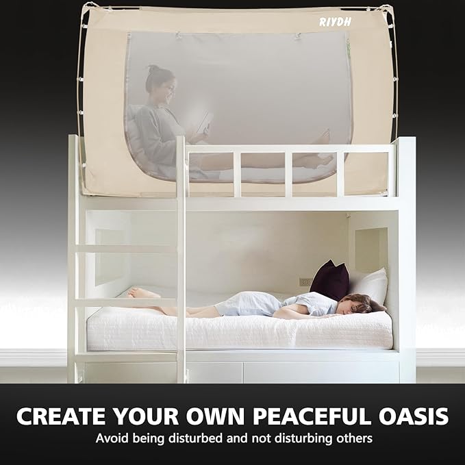 Bed Tent Bed Canopy Twin Size Tents for Adult and Kids- Portable Dream Tent Indoor Sleeping Tents 70% Blackout with 3 Doors Breathable Big Space Tents