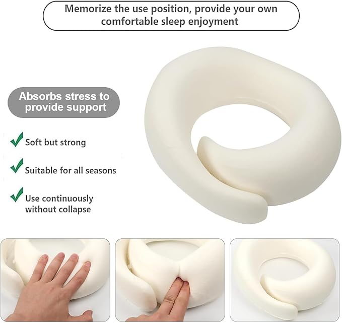 Travel Neck Pillows for Airplanes 2024 New Travel Pillow Neck Travel Pillow Memory Foam Airplane Pillow Soft Airplane Neck Pillow(Pink)