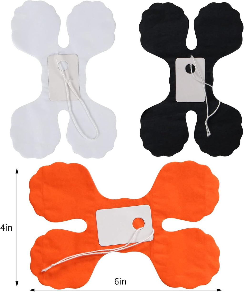 Black-White Orange halloween Party-Decorations Streamers-Garland - 12pcs 4-Leaf Clover Paper Streamer,Graduation Wedding Birthday Bachelorette Baby Bridal Shower Banners Decor Ouruola