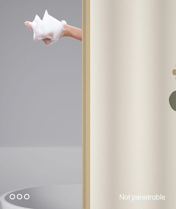 Polyester Fabric Shower Curtain for Bathroom Decor, 70.8" x 78.7" Waterproof 4 Vases Plant Print Shower Curtain Art Bath Curtain with 12 Hooks