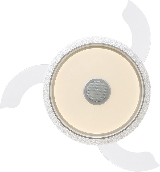 NicBex Ceiling Fan 42 Inch Ceiling Fans with Lights Ceiling Fan with 5 Retractable Blades and Remote Control Flush Mount Ceiling Fans for Bedroom, Living Room, White