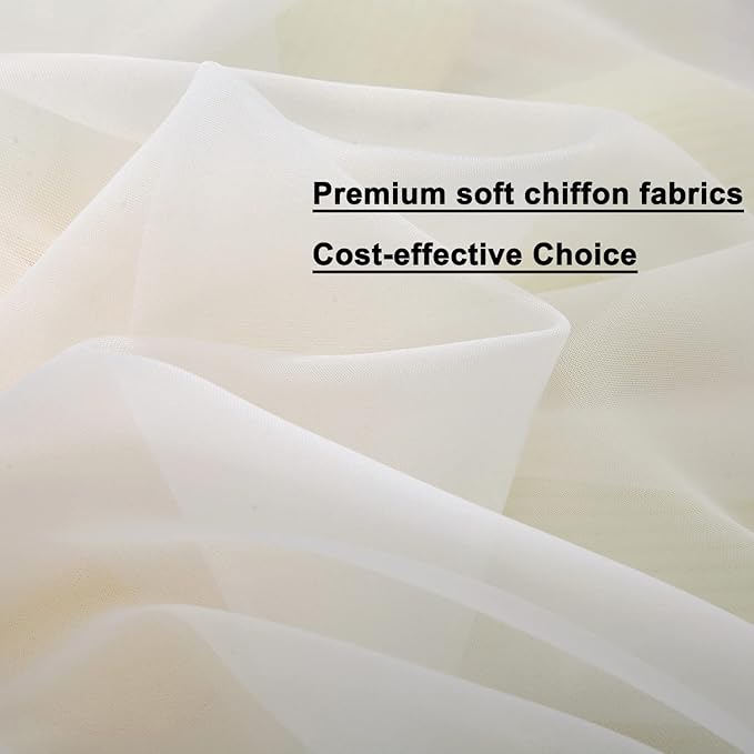 White Canopy Bed Curtain for Twin Bed, Soft Bed Canopy Scarf for Girls Adults (Twin, White)