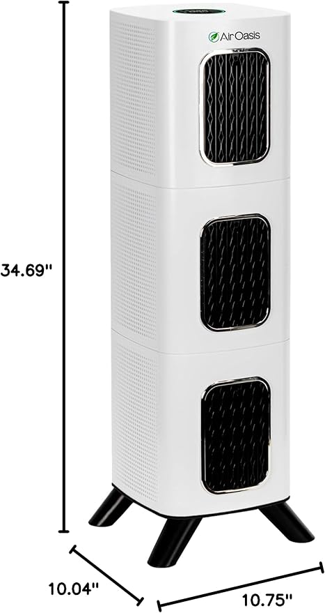 iAdapt 2.0 H13 HEPA Filter Air Purifier Reduces 99% of Viruses, Mold, Dust, Smoke, Pollen & Odors Quietest on The Market WiFi Compatible 3,975 Sq Ft of Clean Air