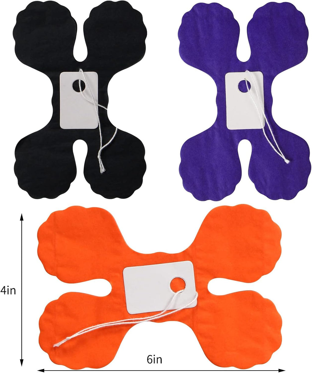 Black-Orange Purple Halloween Party-Decorations Streamers-Garland - 12pcs 4-Leaf Clover Paper Streamer,Graduation Wedding Birthday Bachelorette Baby Bridal Shower Banners Decor Ouruola