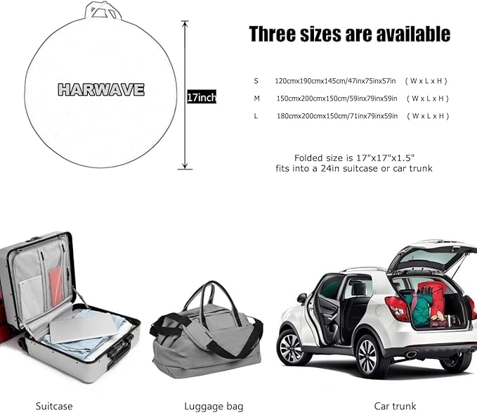 Mosquito Net for Bed, Pop Up Camping Mosquito Net Portable Travel Mosquito Net Tent, Folded Size 17 inch Double Entry Bed Canopy for King Queen Size Bed (Folded 17 Inch, 59"x79"x59")