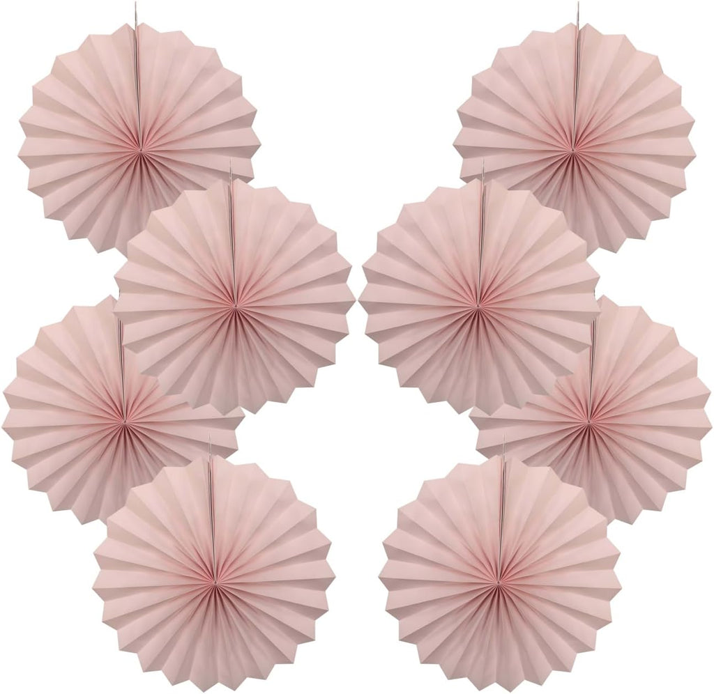 Pink Birthday Decorations,DIY Pink Paper Fans Hanging Decoration ,Party Supplies Party Fans 12in, Pink Christmas,Wedding Graduation Events Accessories 30 Color DIY Set (Baby Pink)