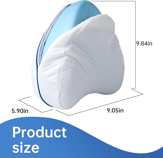 Pillow Cover Compatible with Legacy Knee Pillow,Washable and Zippered Legacy Leg and Knee Foam Support Pillow Cover Only