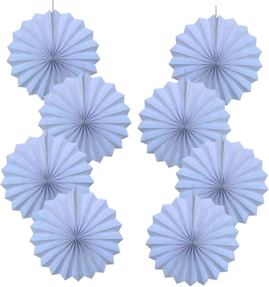 White Party Decorations,Wedding Decorations for Party Events Accessories,White Birthday Decor,Anniversary Decorations,Birthday Decorations for Men 12in Hanging Paper Fans 30 Color DIY Set(White)