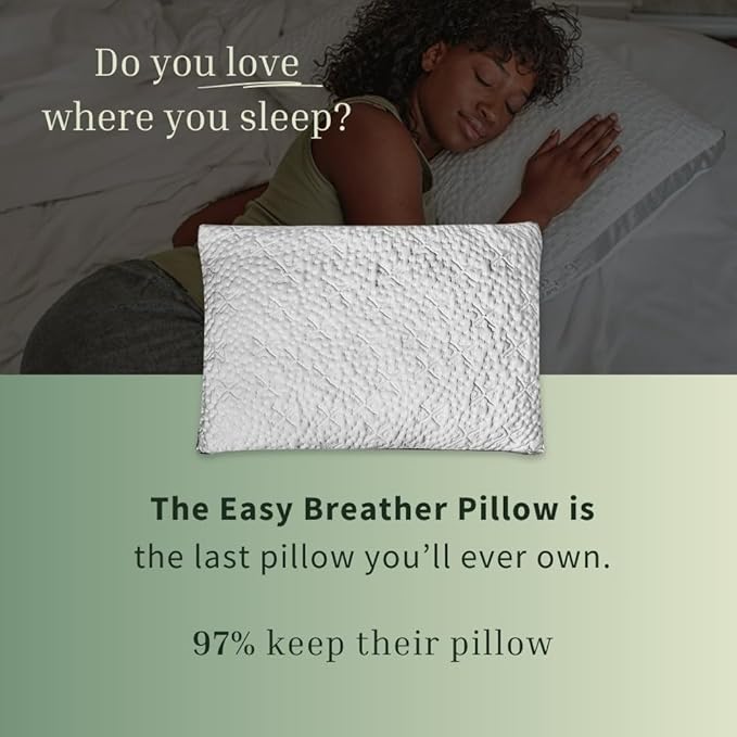 Nest Bedding Easy Breather Memory Foam Pillow Standard/Queen