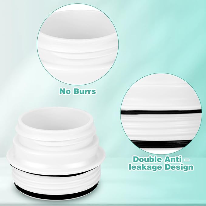 2PCS Bottle Adapter for Cirkul to YETI Rambler | BPA Free Plastic, Food Grade Silicone Fits for YETI Rambler Water Bottles(White)