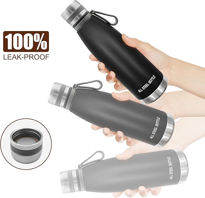 37oz Thermos for Hot and Cold Drinks, Coffee Thermos Water Bottle, Wide Mouth Thermal Cups- Leakproof Stainless Steel Insulated Thermos - Commute, Travel, and Picnic Friendly