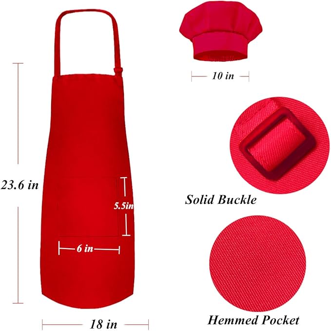 Kids Cooking and Baking Set Real Baking Gift includes Kids Apron,Chef Hat,Oven Mitt&Utensil,Recipes for The Curious Young Junior Chef