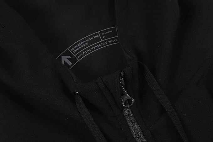 Full Zip Hoodie – Inflatable Built-in Travel Pillow – Comfortable Rest On-The-Go – Perfect for Airplane and Trips