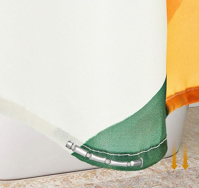 Honey Peach Print Shower Curtain for Bathroom Decor, 70.8" x 78.7" Waterproof Polyester Fabric Fruit Plant Shower Curtain Art Bath Curtain with 12 Hooks